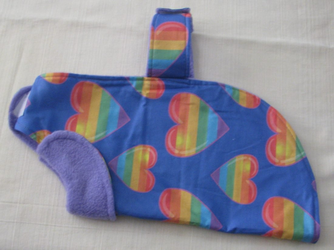 Rainbow Concho Fleece — Left side view