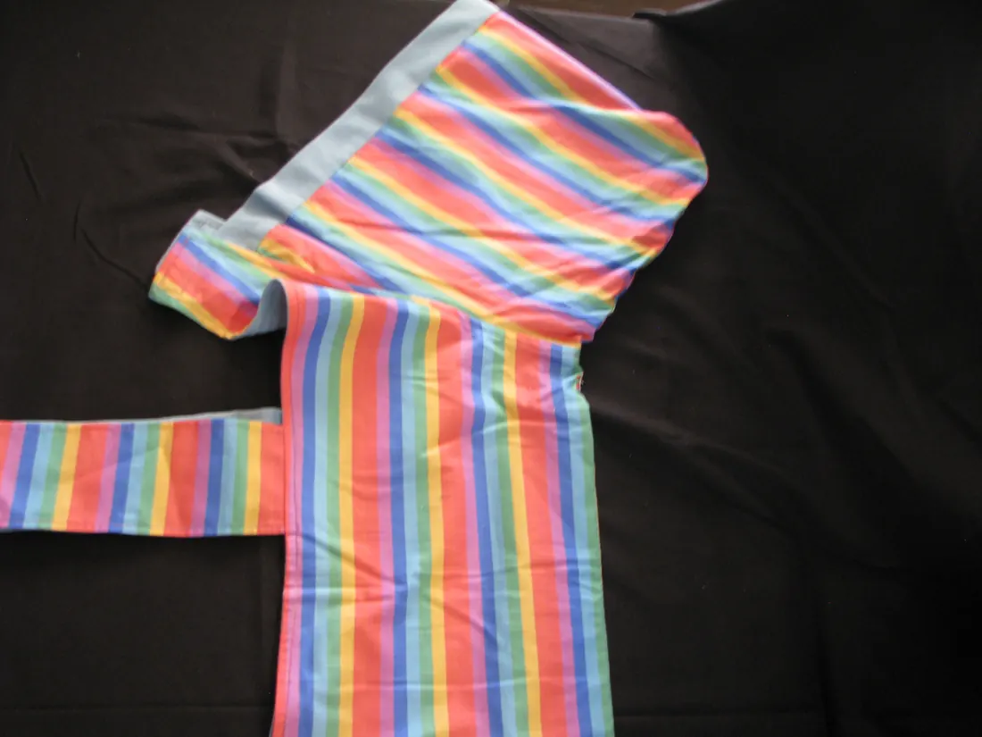 Rainbow Stripe — new coat view