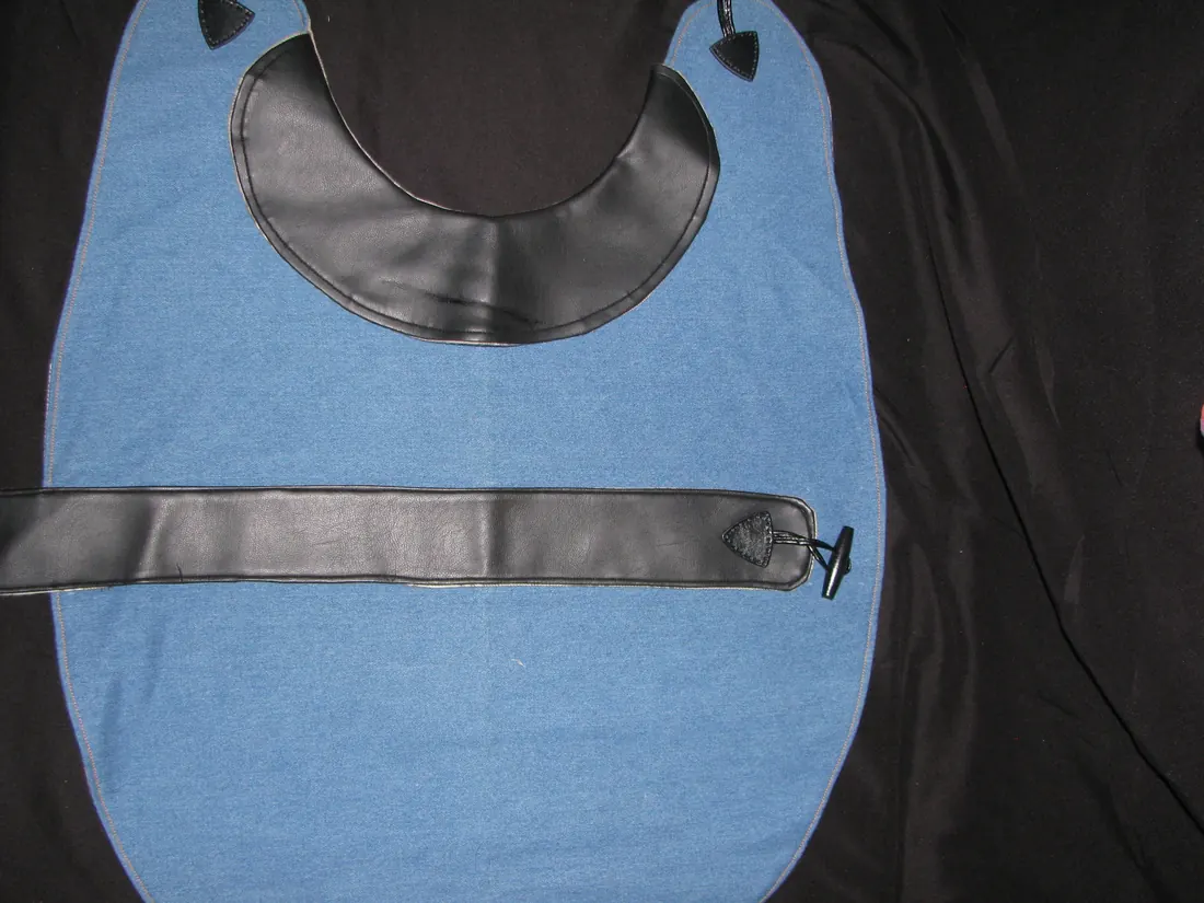 Blue Denim Black Collar — new coat view