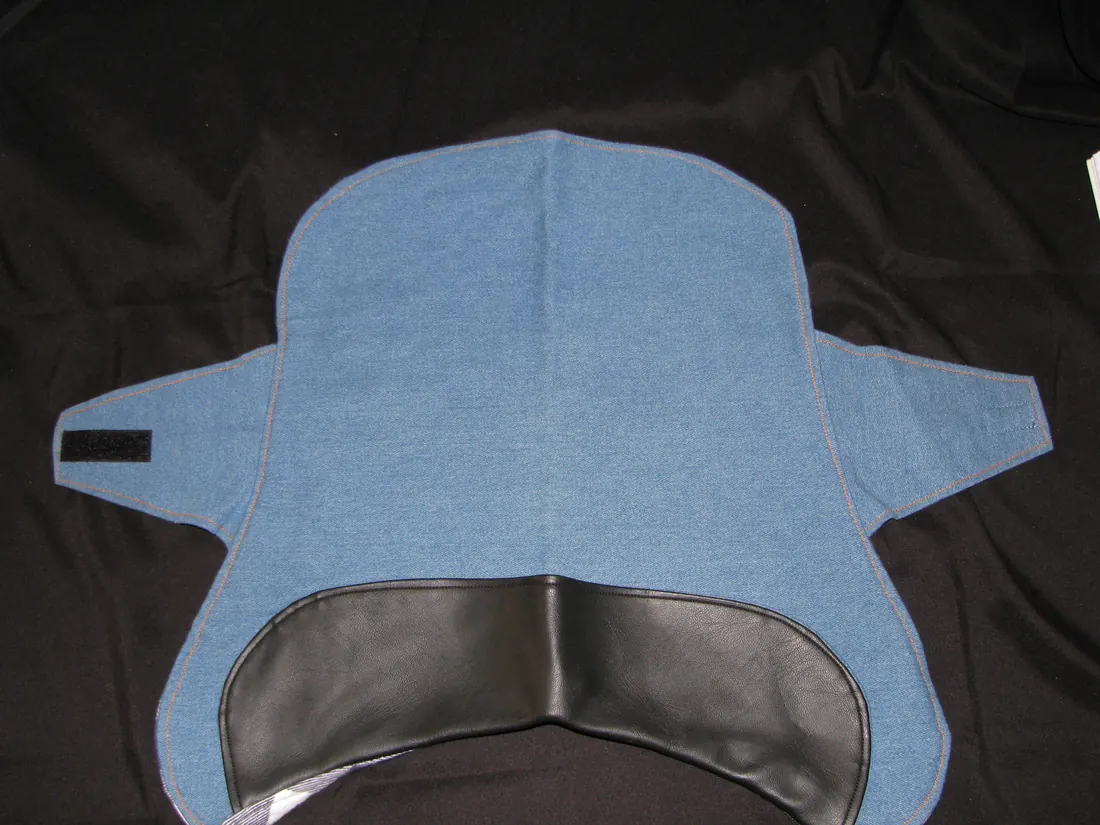 Denim Black Collar — new coat view