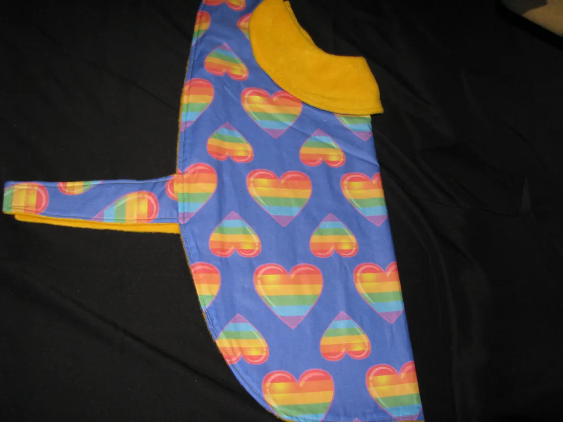 Gay Pride Hearts — new coat view