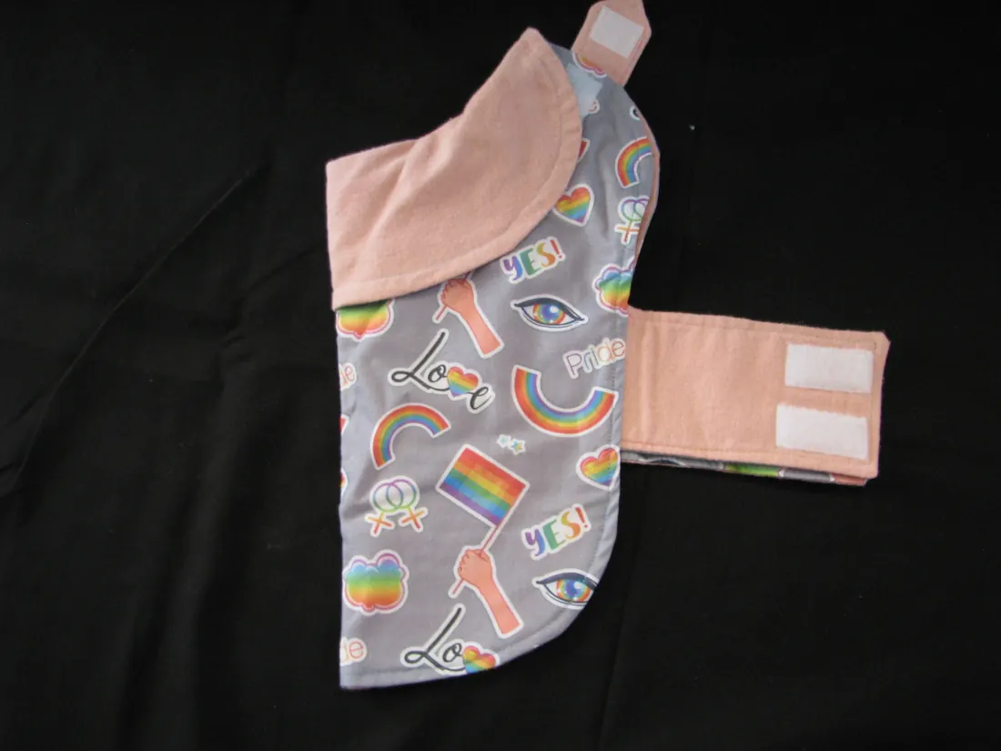 Peach and Gay Pride — new coat view